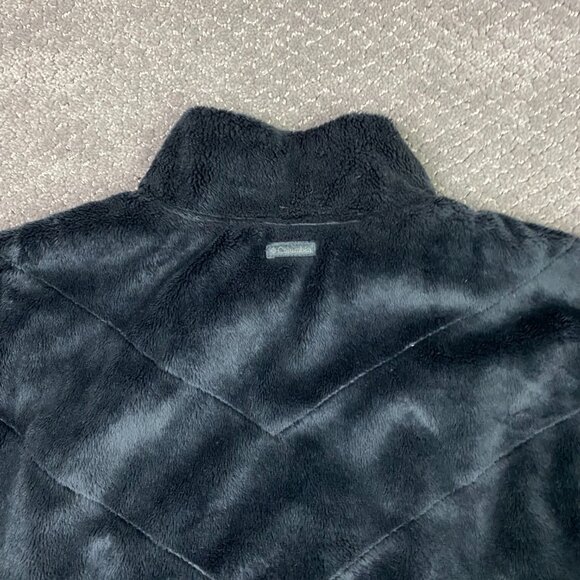 Columbia Reversible Vest Women's 2X Black Corduroy Fleece Full Zip - Picture 9 of 15